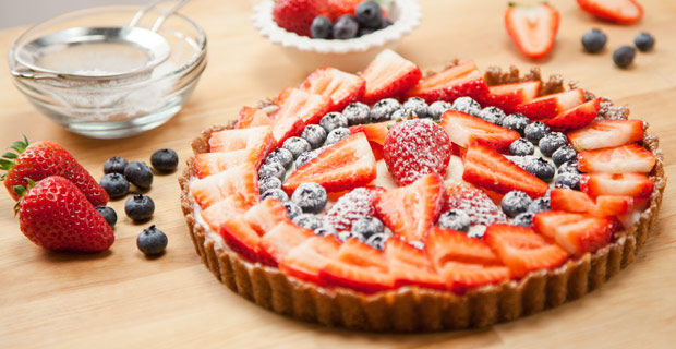 berry cheese tart